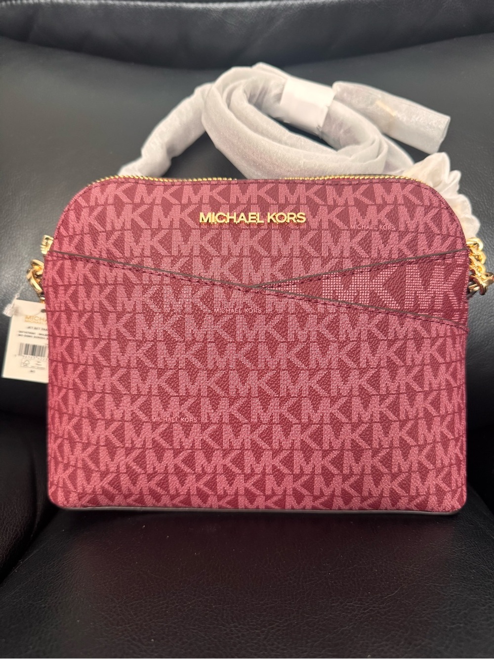 NEW Michael Kors Rose Pink MK Logo Crossbody Bag